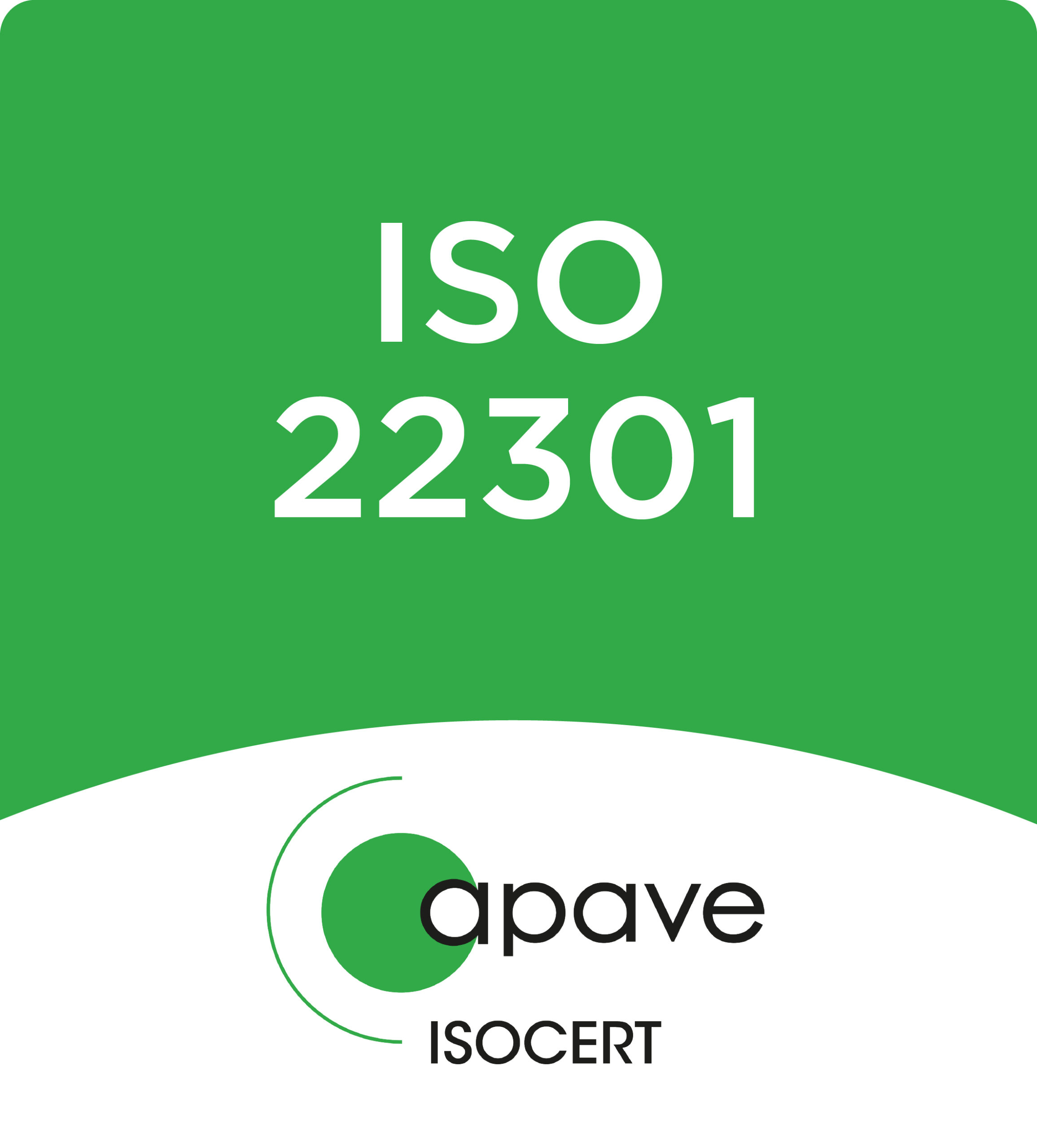 Certyfikat ISO 22301